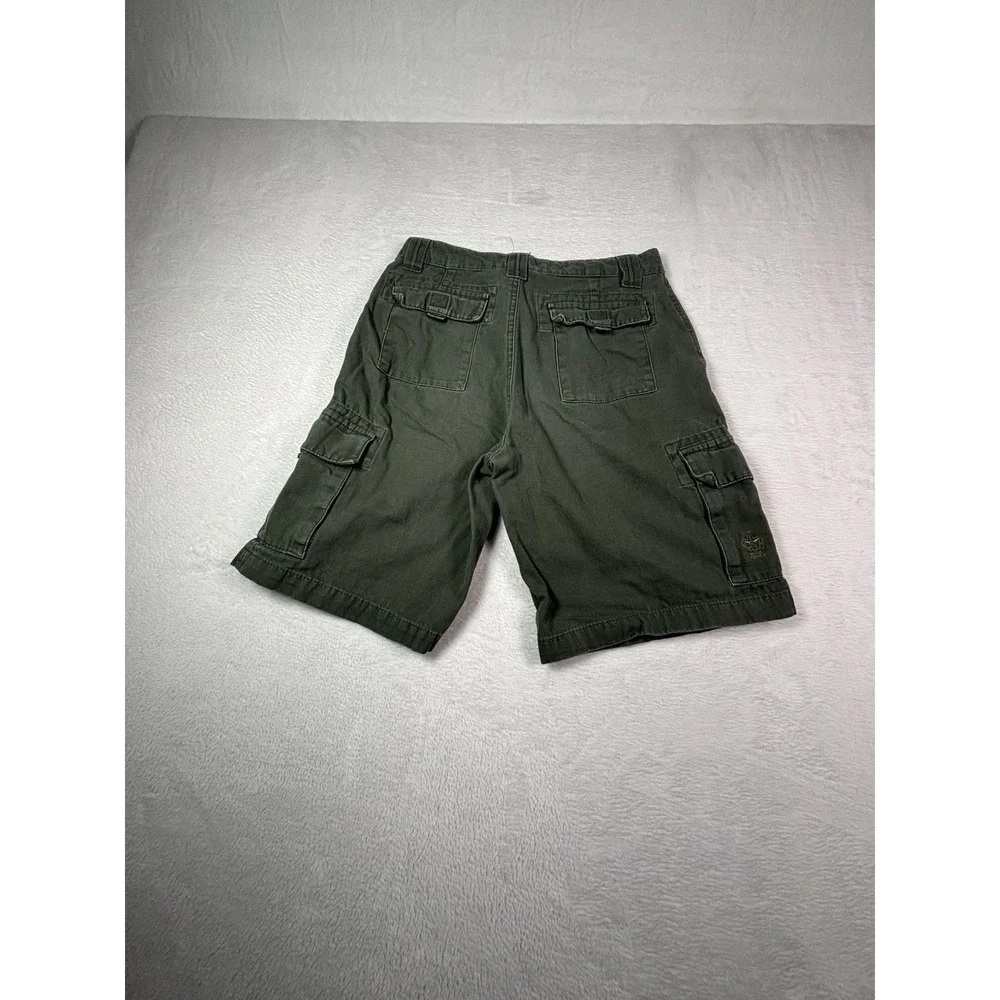 Boy Scouts of America BSA Youth Cargo Shorts Olive Green Official Uniform Sz 16